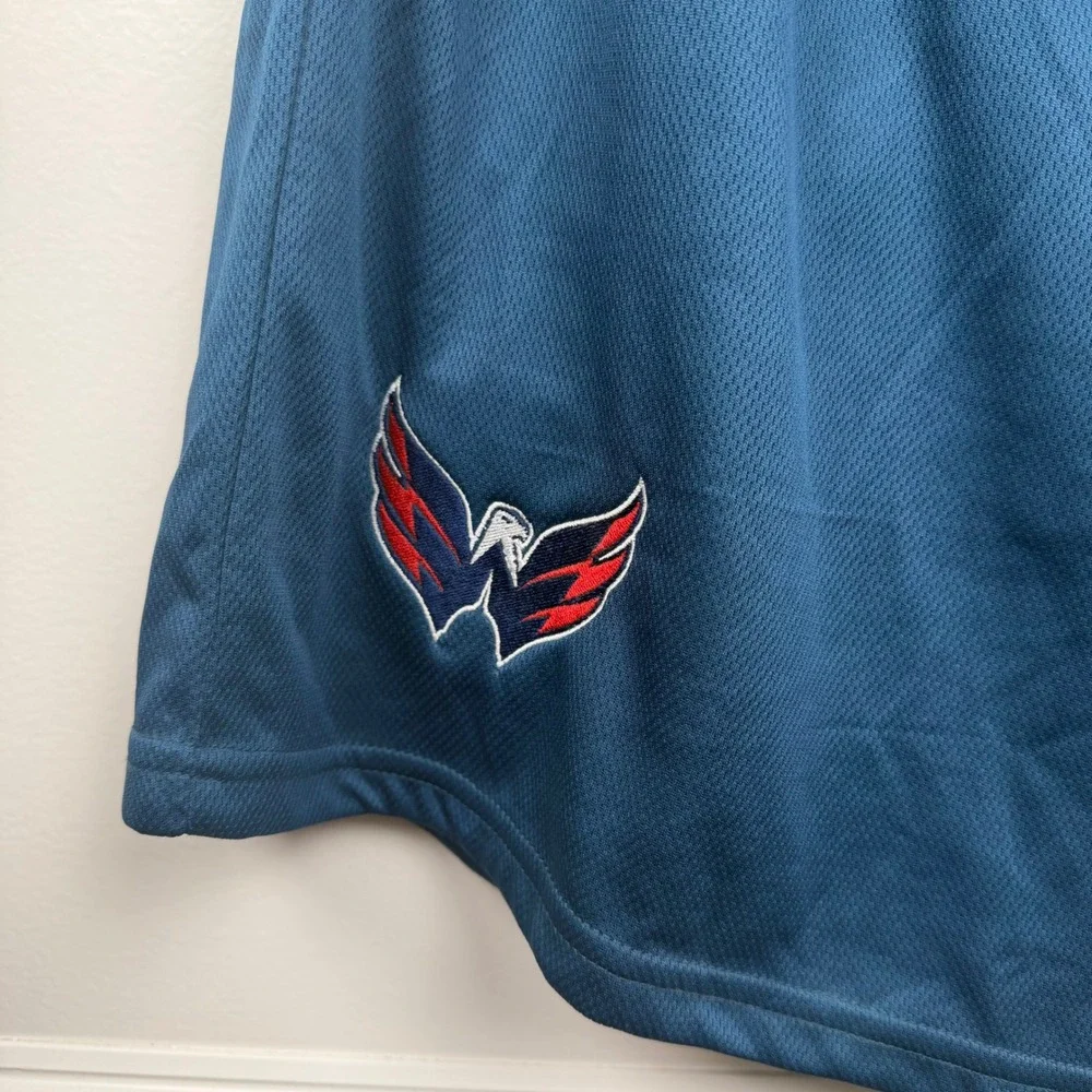 Calhoun NHL Washington Capitals Mens XXL Navy‎ Blue Mesh Athletic Gym Shorts NWT